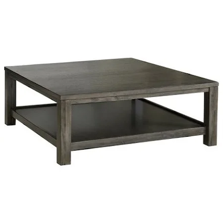 Square Cocktail Table with Shelf